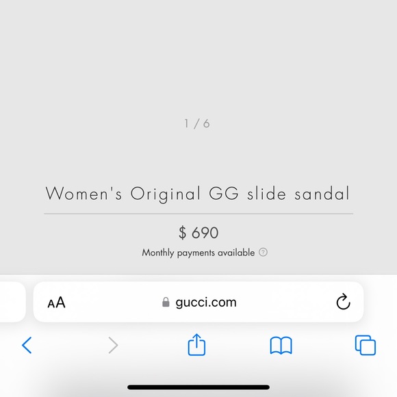 Women's Original GG slide sandal size 39 - Picture 3 of 5